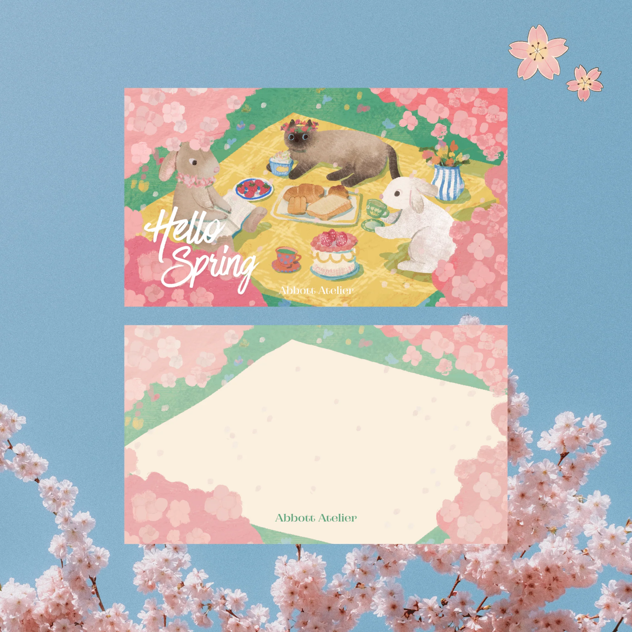 Hello Spring Note Card